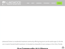 Tablet Screenshot of lakewoodcenter.org